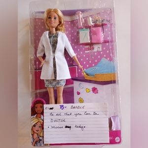 Barbie you can be anything "doctor"